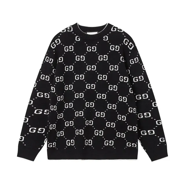 Gucci GG Knit Sweater Monogram Intarsia