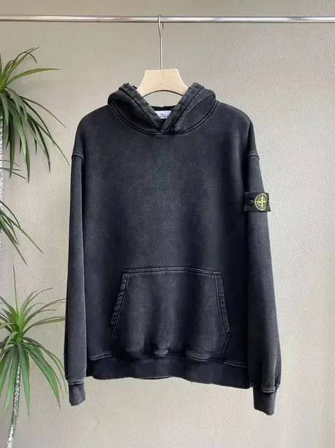 Stone Island Hooded Sweatshirt Acid Wash