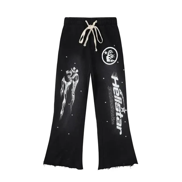 Hellstar Flared Sweatpants Star Print