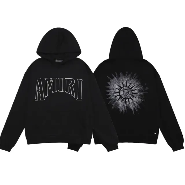 Amiri Hooded Sweatshirt Sun Graphic