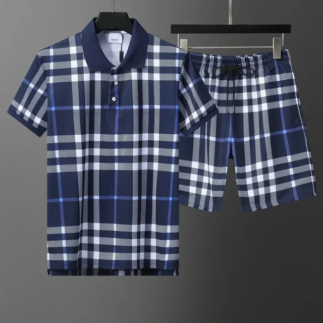 Burberry Polo and Shorts Set Classic Check