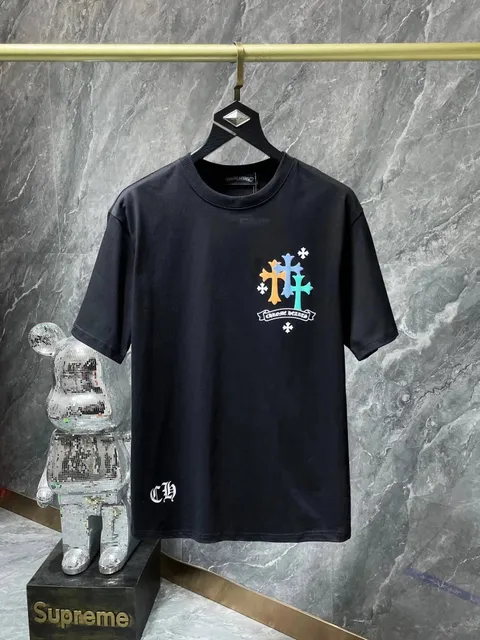 Chrome Hearts Cross Logo Tee Multi-Color Cross Print