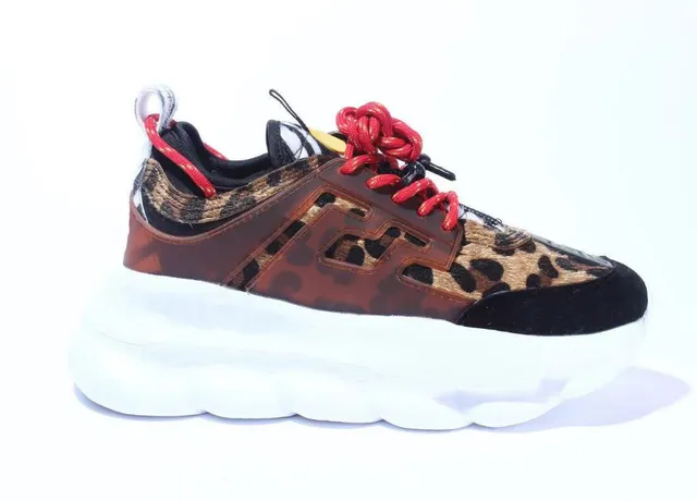 Versace Triple S Leopard Print