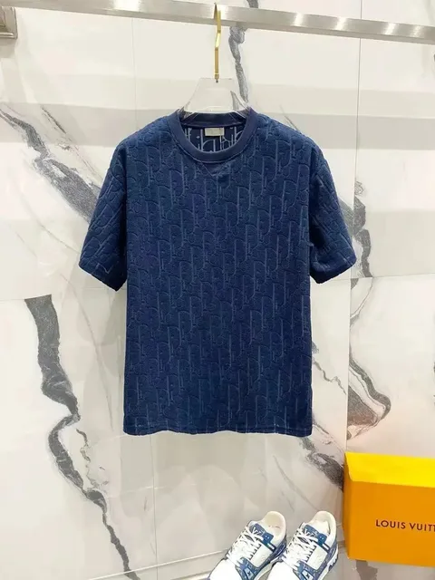 Dior T-Shirt Oblique Logo Jacquard