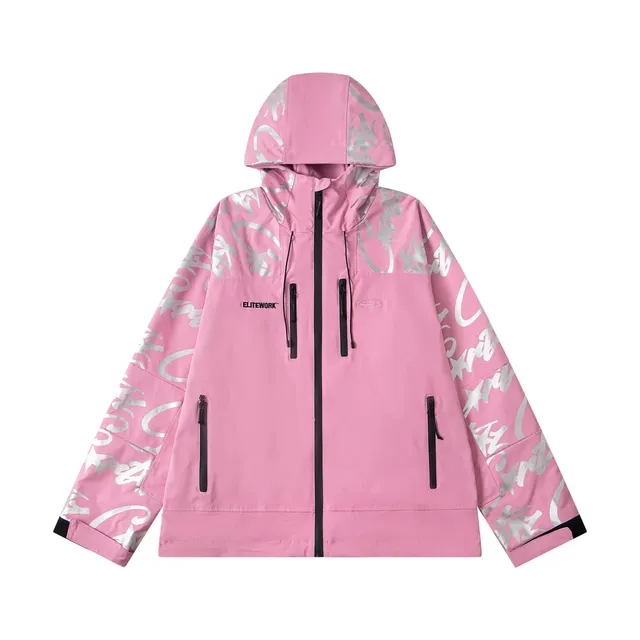 Elitework Windbreaker Jacket All-Over Script Print
