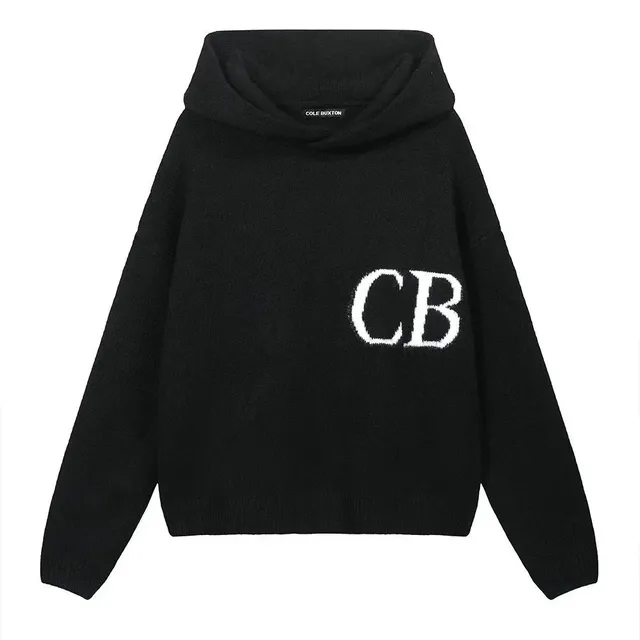 Cole Buxton Logo Hooded Sweater CB Monogram