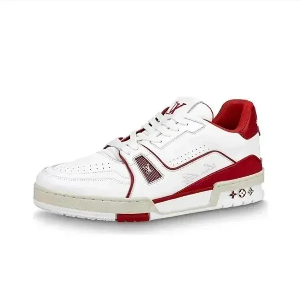 Louis Vuitton LV Trainer White and Red
