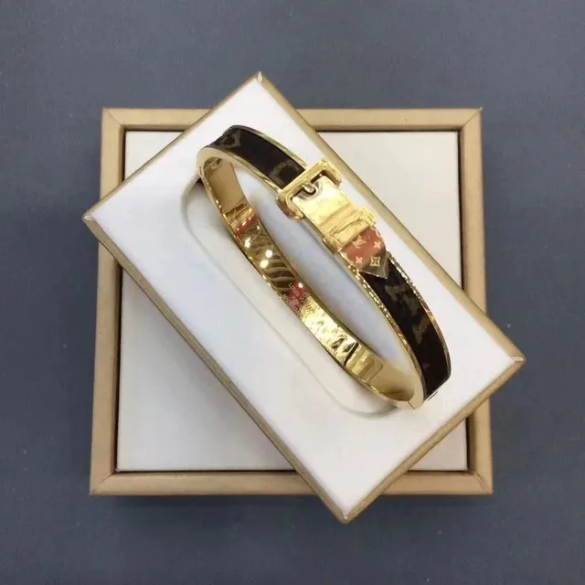 Louis Vuitton Belt Buckle Bangle Monogram Coated Canvas