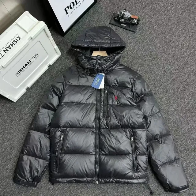 Polo Ralph Lauren Puffer Jacket Glossy Black