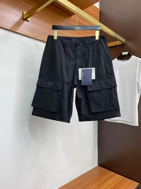 Prada Cargo Shorts Nylon with Triangle Logo