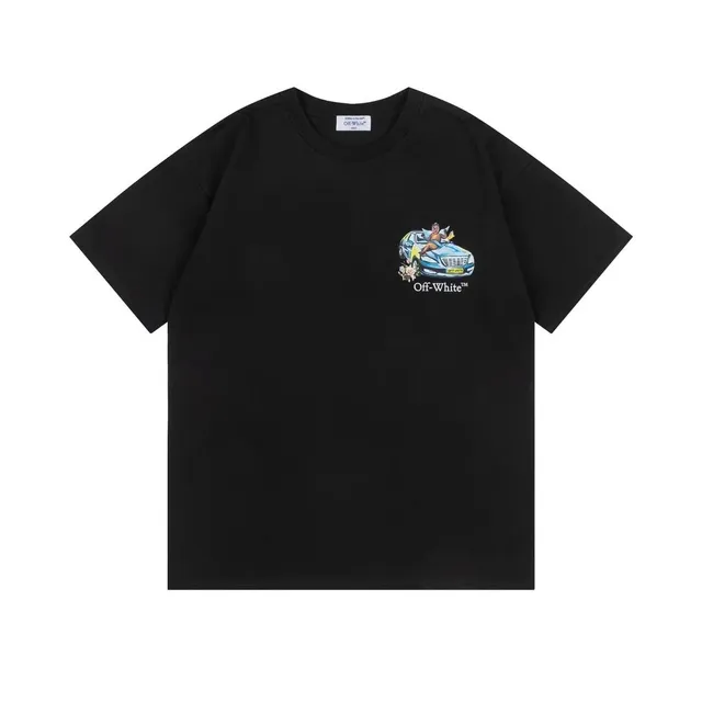 Off-White Graphic T-Shirt Car Print