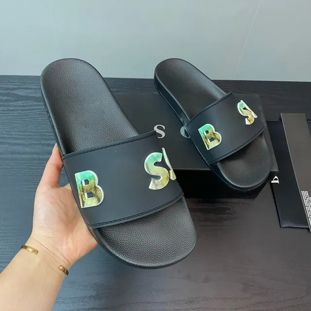Balenciaga City Slide Iridescent Logo