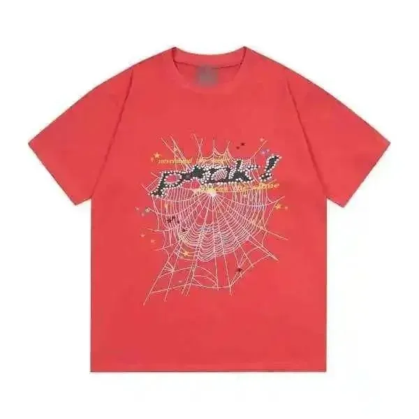 Sp5der Spider Web Graphic Tee Crystal Spiderweb Print