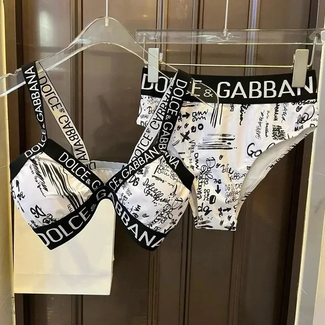 Dolce & Gabbana Logo-Print Underwear Set Graffiti Print
