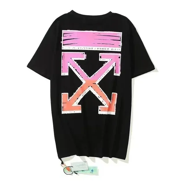Off-White Arrow Graphic Tee Pink Orange Gradient