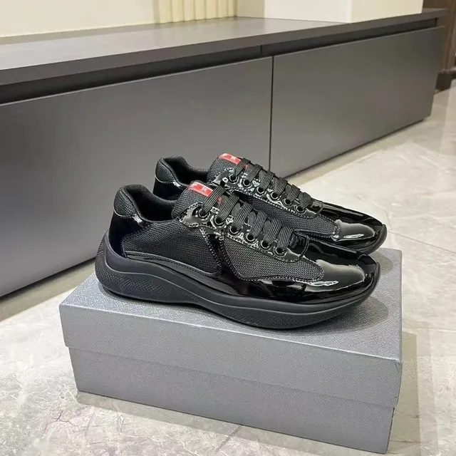 Prada Linea Rossa Trainer Glossy Black