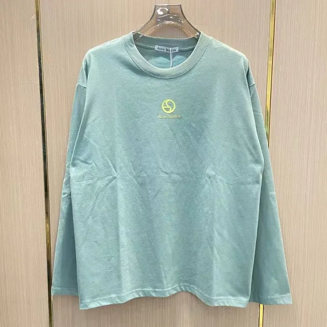 Acne Studios Long-Sleeve T-Shirt Logo Embroidered