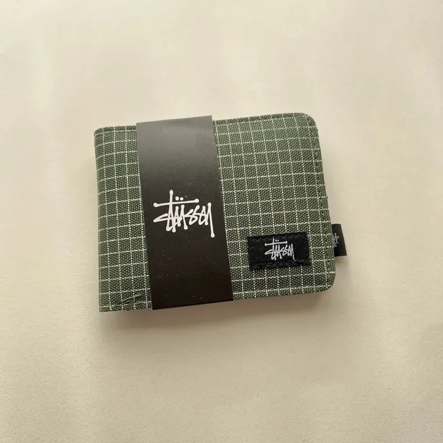 Stüssy Bifold Wallet Grid Check