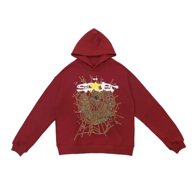 Sp5der Hoodie Spider Web Print