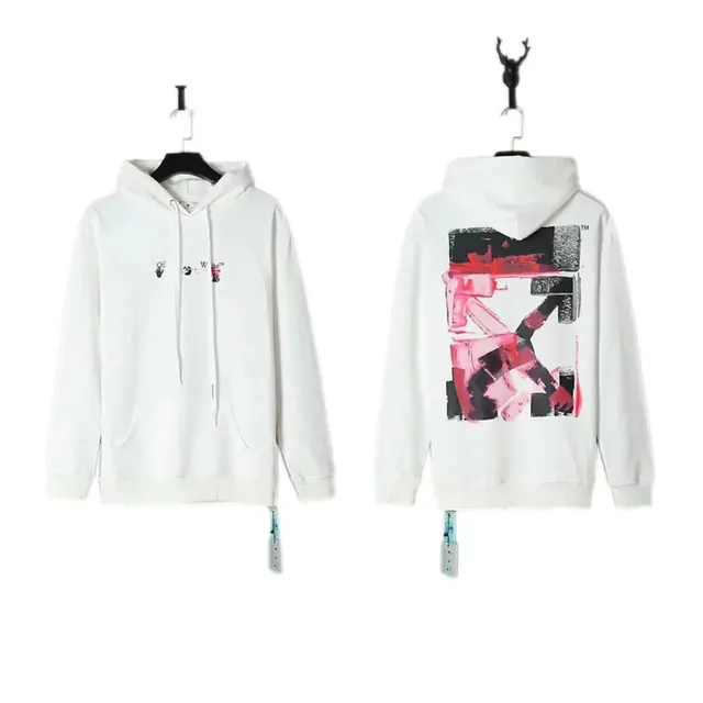Off-White Hoodie Abstract Print