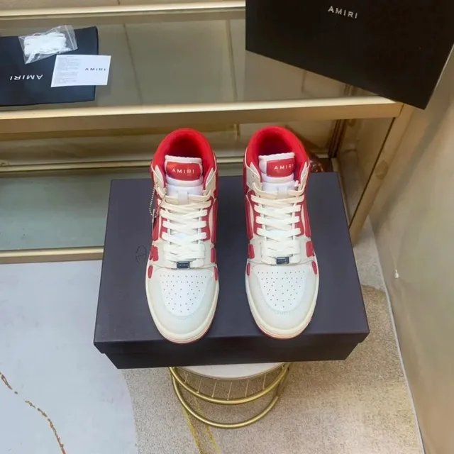 Amiri High-Top Sneaker White and Red