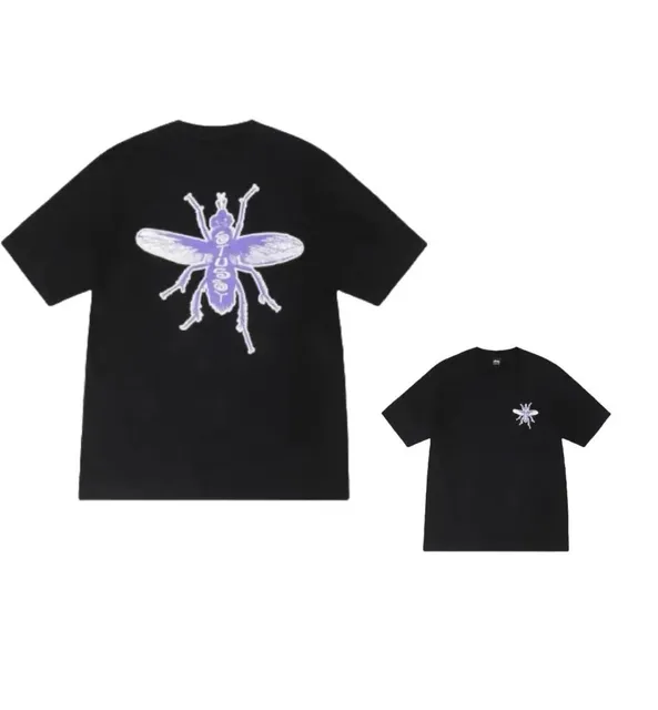 Stüssy Fly Tee Purple Fly Print