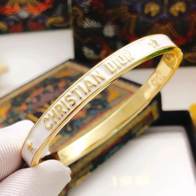 Dior Bangle Enamel Logo