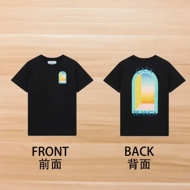 No. 4 before and after models-rainbow gradient door-blue letters black