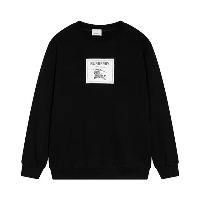 Burberry Crewneck Sweatshirt Equestrian Knight Logo Patch