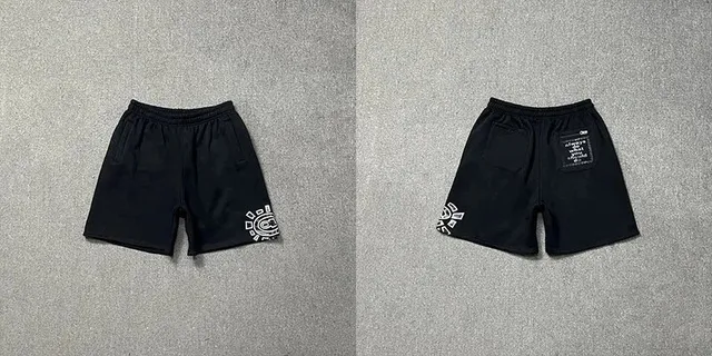 AD209黑印黑短裤