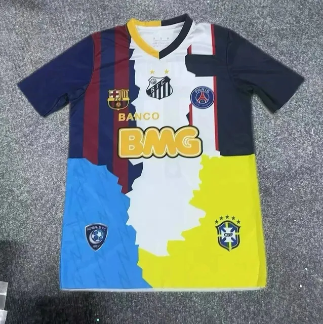 FC Barcelona × Santos FC × Paris Saint-Germain × Al Hilal × Brazil National Team jerseys