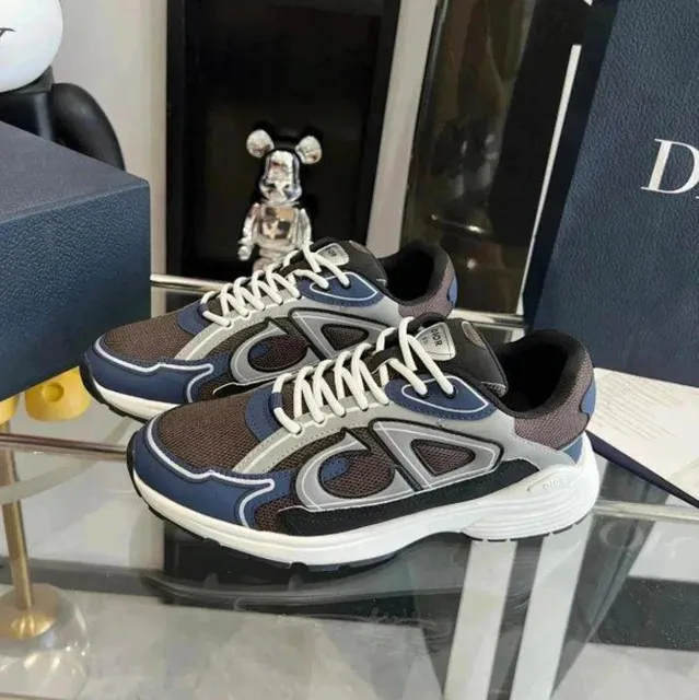Dior B22 Sneaker Navy Brown White