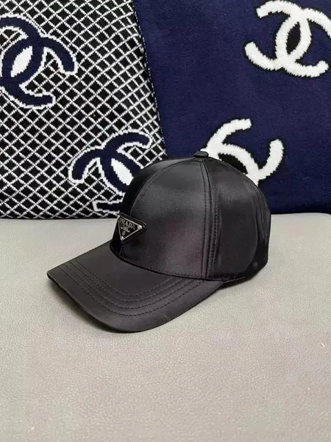 Prada Baseball Cap Nylon with Triangle Logo