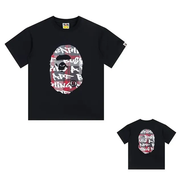 BAPE Shark Tee Graffiti Ape Head