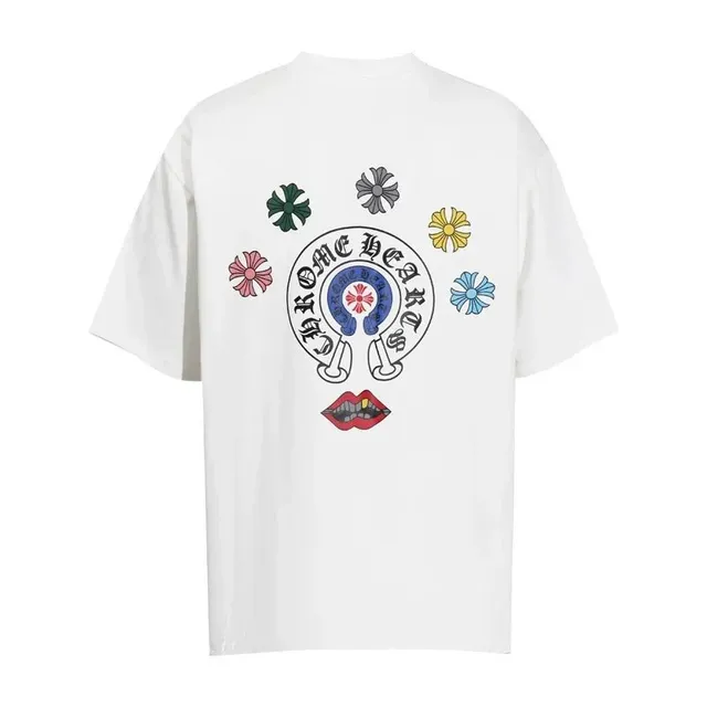 Graphic T-Shirt Chrome Hearts Floral Lips