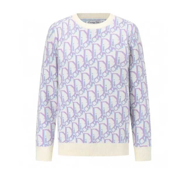Dior Oblivion Sweater Oblique Logo Intarsia