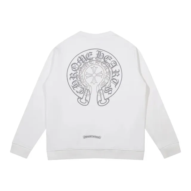 Crewneck Sweatshirt Chrome Hearts Logo Print