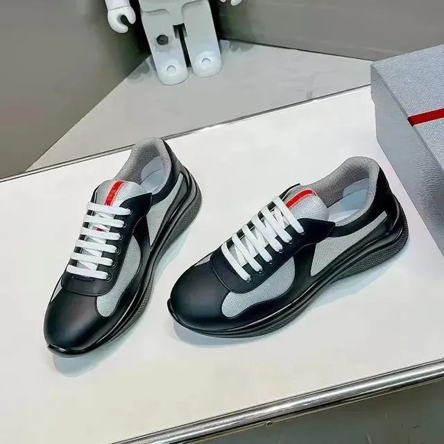 Prada Trainer Black White Red
