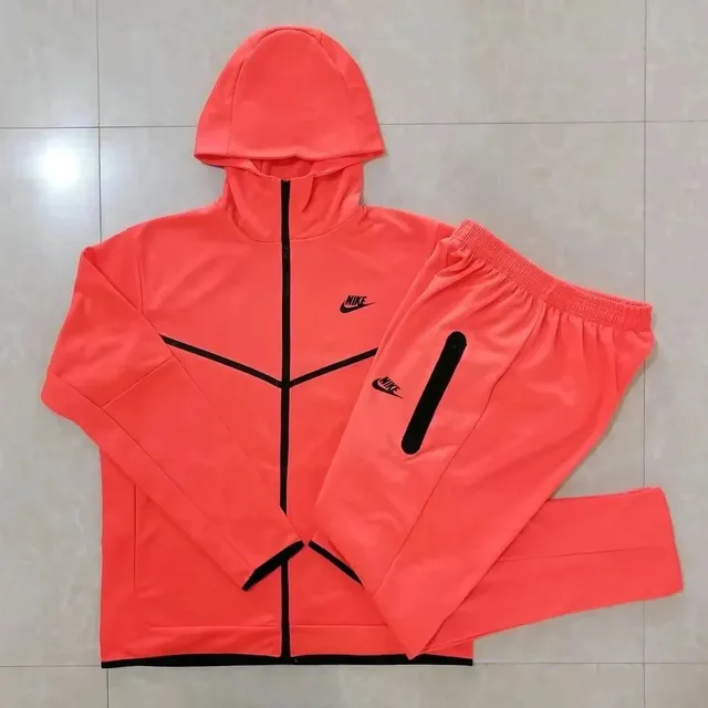 Nike Tech Fleece Hoodie and Joggers Vibrant Pink