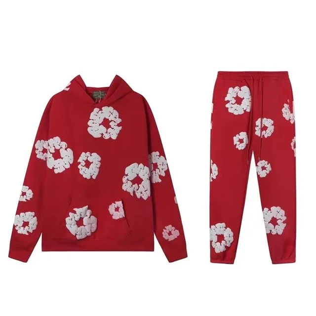 Balenciaga Flower Print Hoodie and Joggers Set