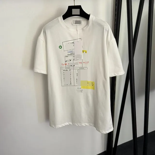 Maison Margiela Graphic Tee Document Print