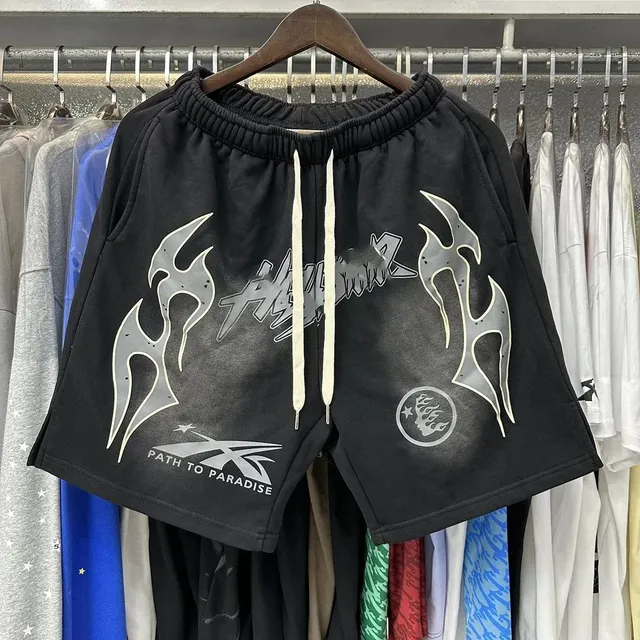 Hellstar Flame Graphic Shorts Path to Paradise