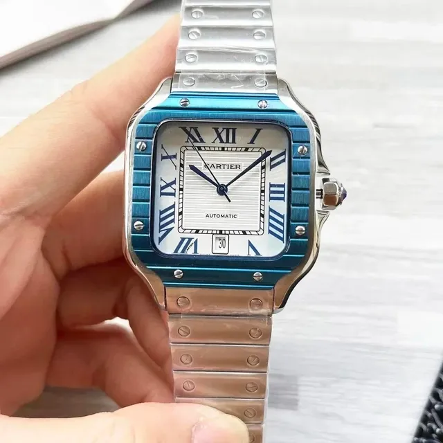 Santos de Cartier Blue Dial