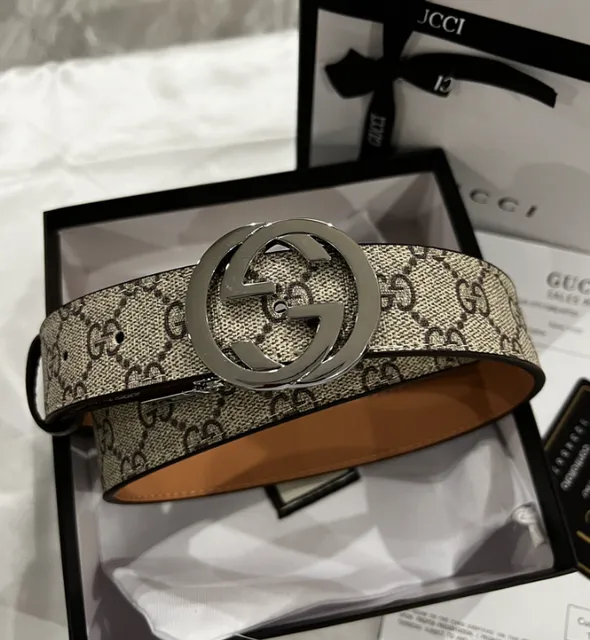 Gucci Horsebit Belt GG Supreme Canvas