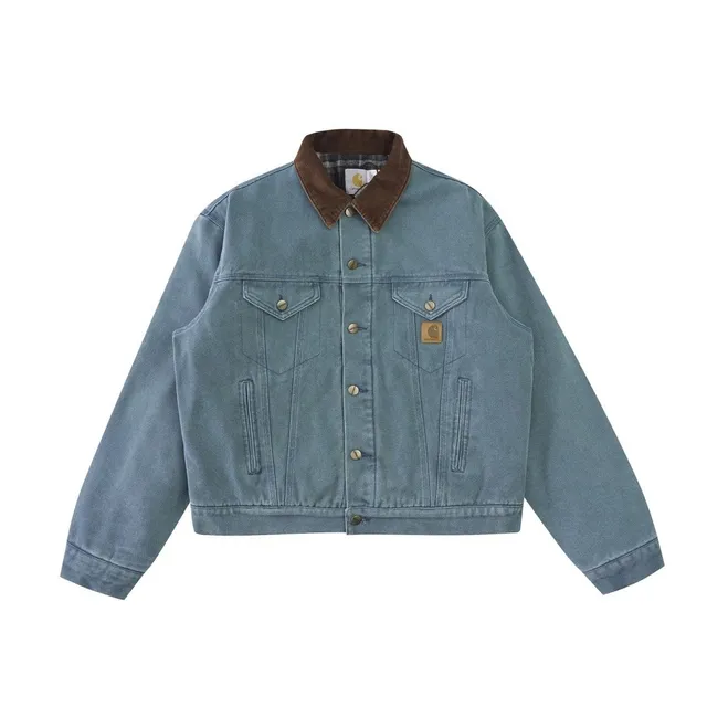 Carhartt Denim Jacket Corduroy Collar