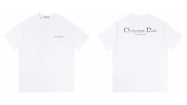 Dior Couture Logo Tee White