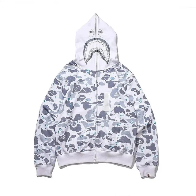 BAPE Shark Hoodie Camouflage Print