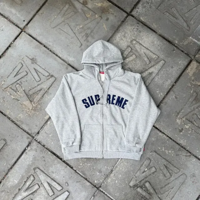 Supreme Zip-Up Hoodie Arch Logo