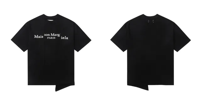 Maison Margiela Logo T-Shirt Split Hem