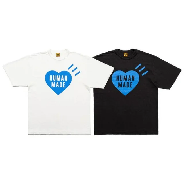 Human Made Heart Logo Tee Blue Heart Print